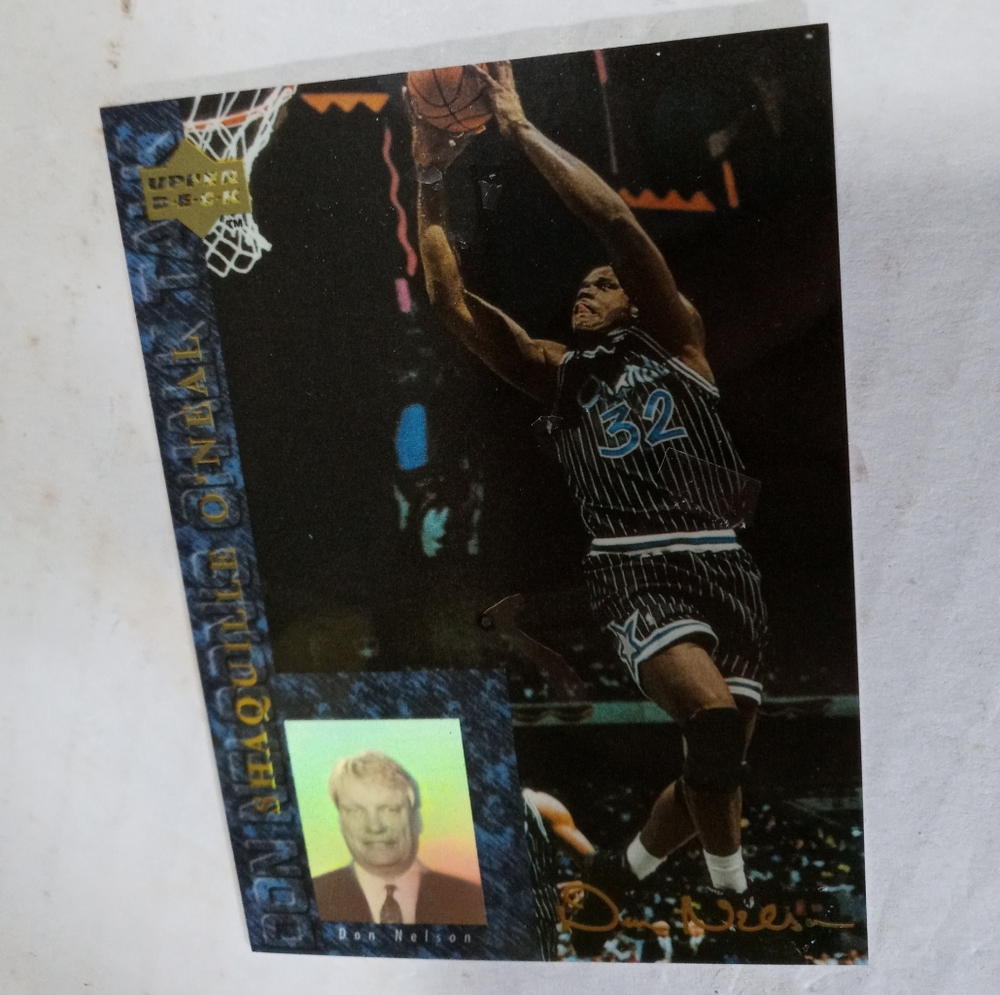 1994 UPPER DECK USA BASKETBALL CHALK TALK: SHAQUILLE O'NEAL #CT9 SHAQ HOLOGRAM